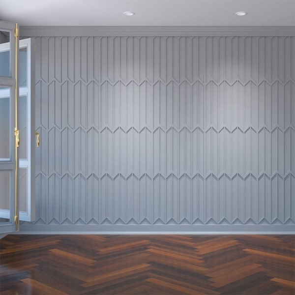 Ekena Millwork Large Conroe Decorative Fretwork Wall Panels in Architectural Grade PVC, 23 3/8"W x 23 3/8"H x 3/8"T WALP24X24CRE - main